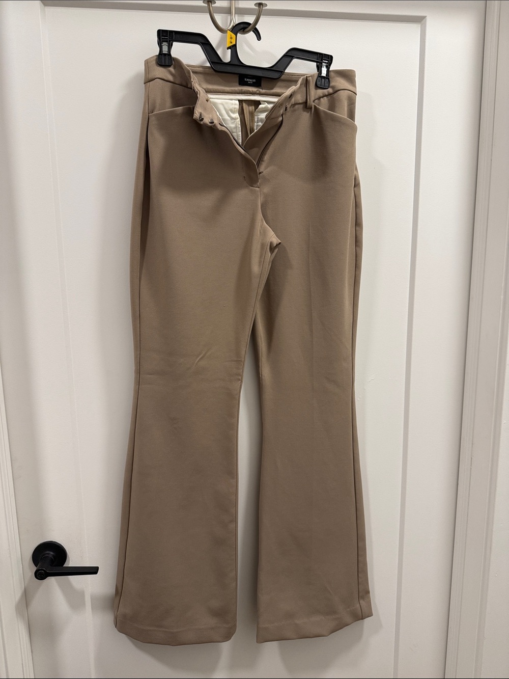 Women’s Beige Flare Dress Pants